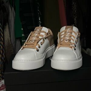 Valentino Cream and White Sneakers